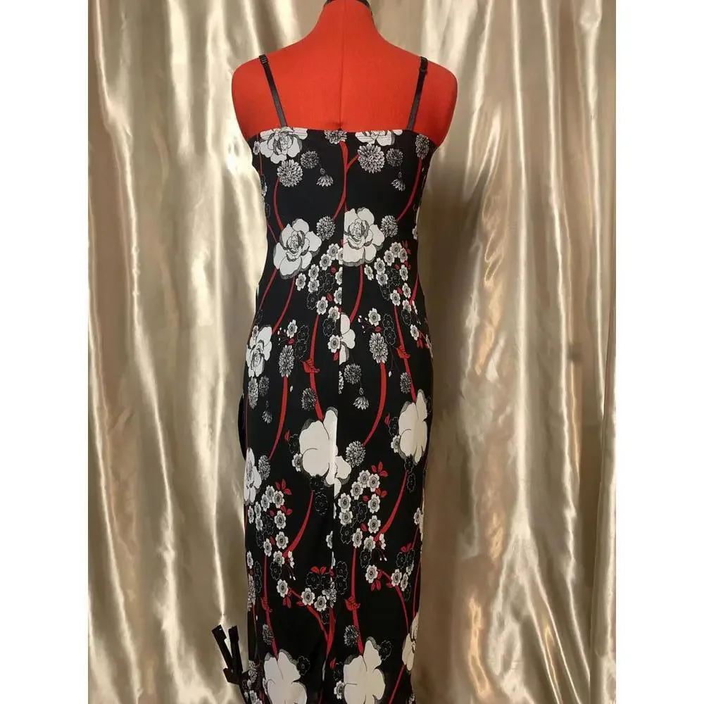 Vintage Trixxi Multi-Layered Dark Romantic Floral Maxi Dress - Picture 7 of 9
